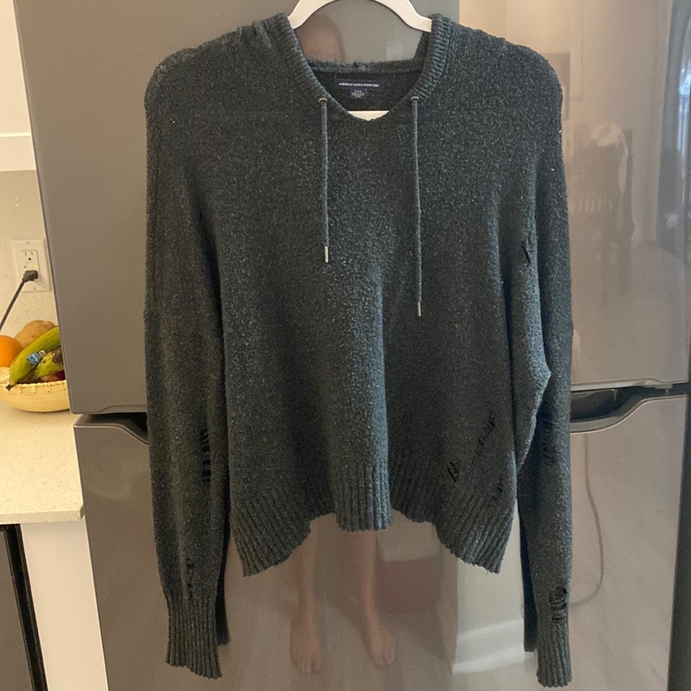 Soft distressed hoodie